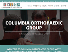 Tablet Screenshot of columbiaorthogroup.com